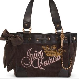 Juicy Couture Brown and Black Tote Bag